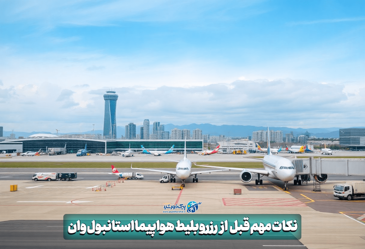 نکات مهم قبل از رزرو بلیط هواپیما استانبول وان