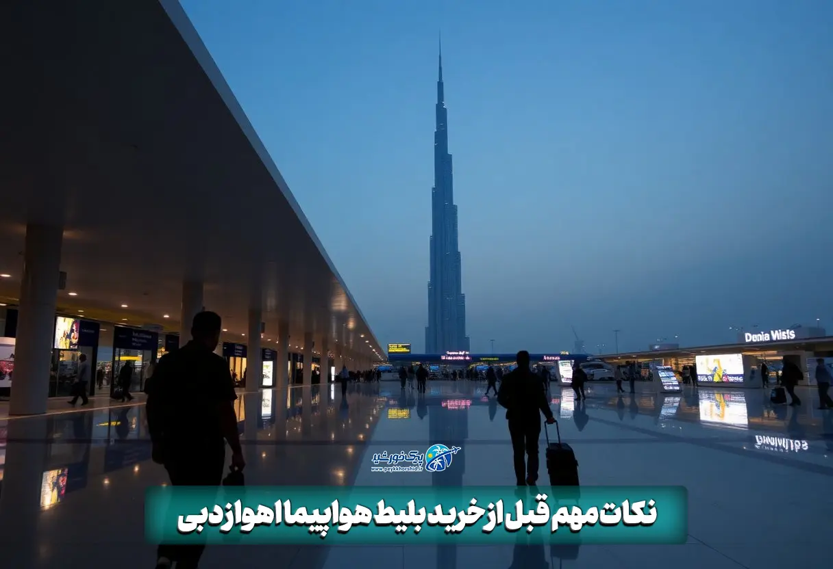نکات مهم قبل از خرید بلیط هواپیما اهواز دبی